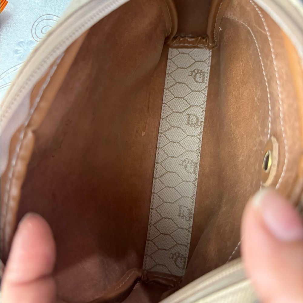 Dior Beige & Brown Monogram Crossbody Shoulder Bag - Picture 7 of 7
